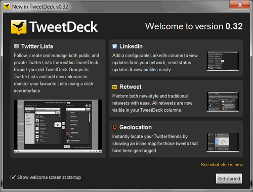 Actualización TweetDeck Actualización TweetDeck