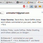 Surplus, integración de Google + en Chrome