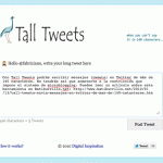 Tall Tweets, envía mensajes en Twitter de más de 140 caracteres