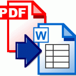 Convierte en línea un documento PDF al formato de Word