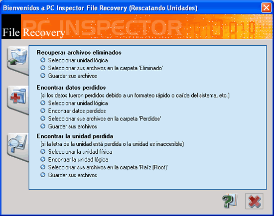 Recupera datos perdidos en tu disco duro 3 PC Inspector File Recovery