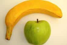 Plátano y manzana