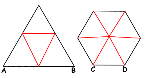 Triángulo Hexágono