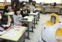 Robot escuela Corea del Sur