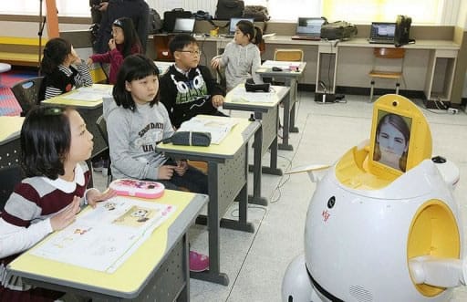 Robot escuela Corea del Sur