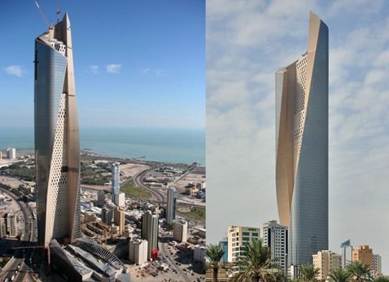 La torre de 412 metros de altura