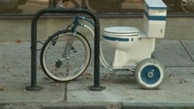 Una water bicicleta