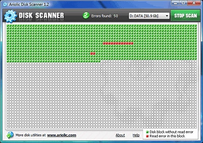 Ariolic Disk Scanner, averigua si tu disco duro tiene errores de lectura