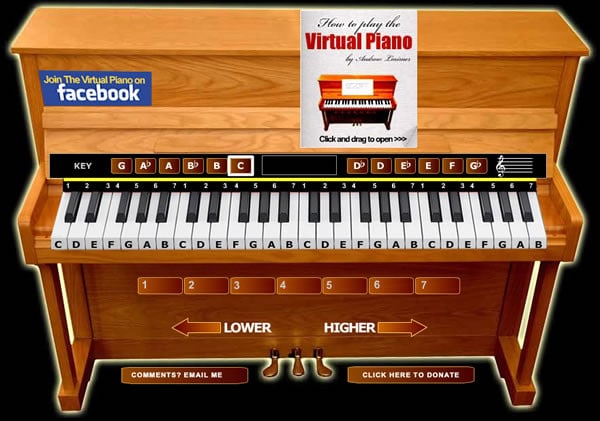 El piano virtual