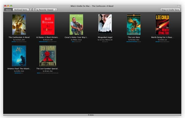 Kindle, lector de libros para Mac