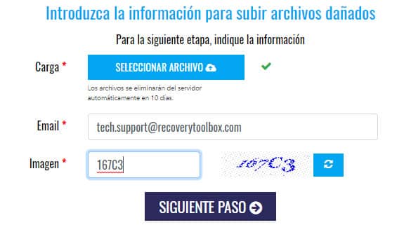 Archivos dañados