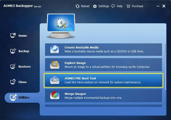 AOMEI PXE Boot Tool