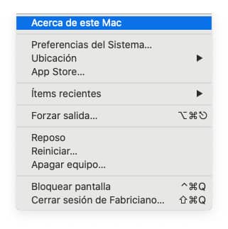 Acerca de este Mac