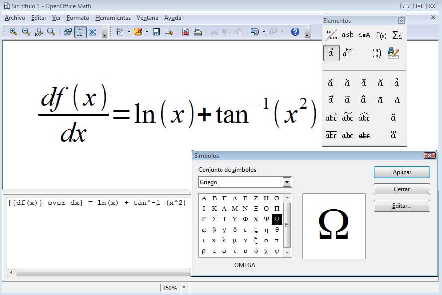 OpenOffice Math