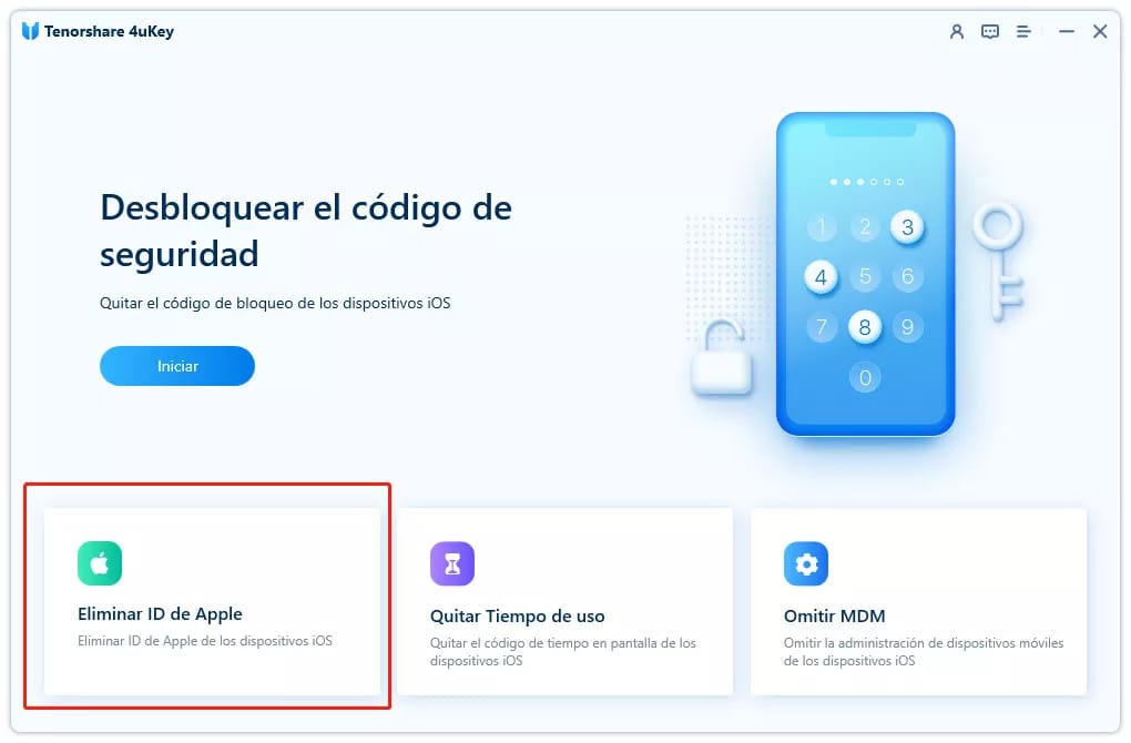 Desbloquear el código de seguridad