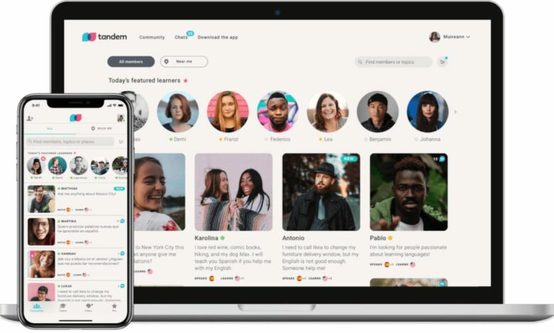 Tandem, para aprender idiomas hablando con personas