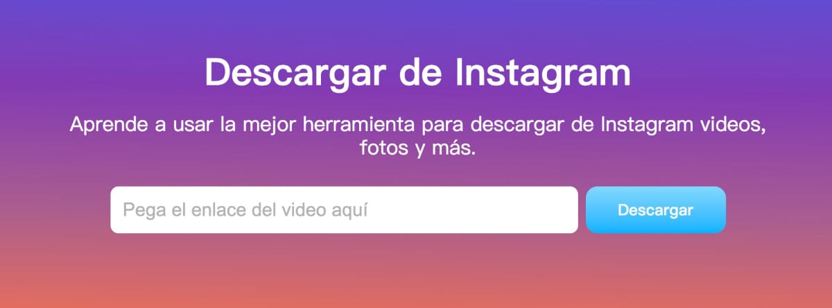 Descargar de Instagram