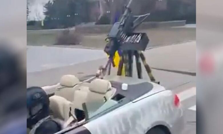 Ucranianos transforman un BMW Serie 6 en un arma antiaérea