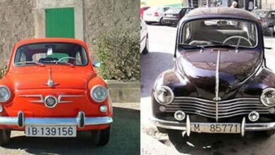 Dos coches de antaño: 600 y 4/4