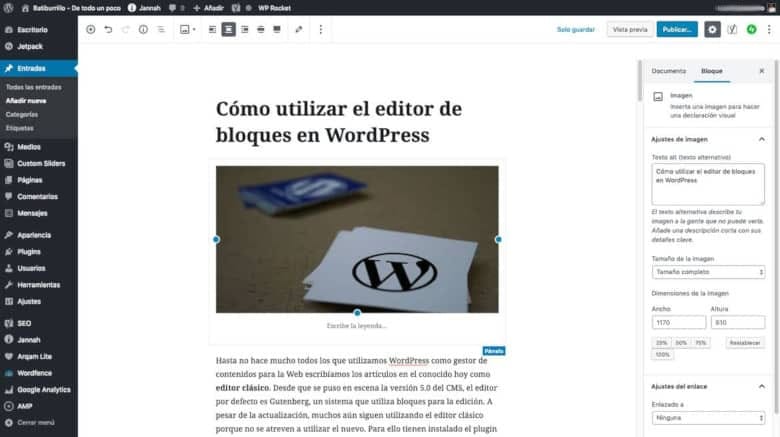 Editor de WordPress
