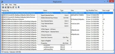 Buscar en el Registro de Windows con RegScanner