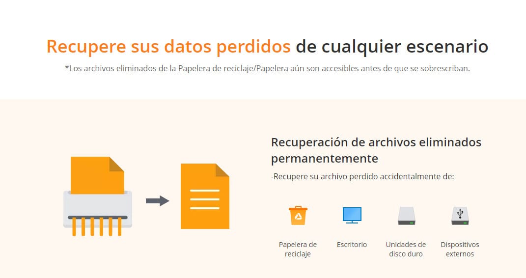 Recupere sus datos perdidos