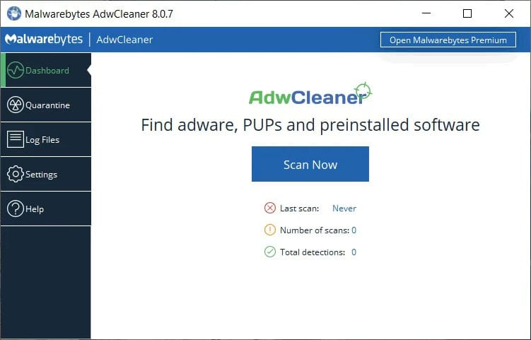 Malwarebytes AdwCleaner