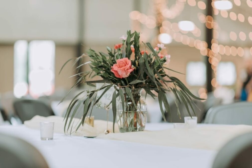 Centros de mesa con flores