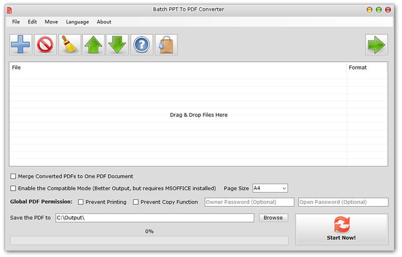 Batch PPT to PDF Converter