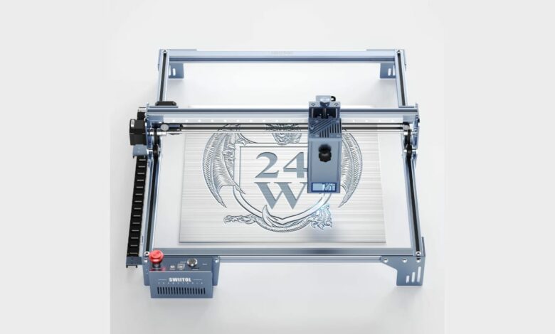 Swiitol C24 Pro 24W Laser Engraver, para grabado láser de alta velocidad