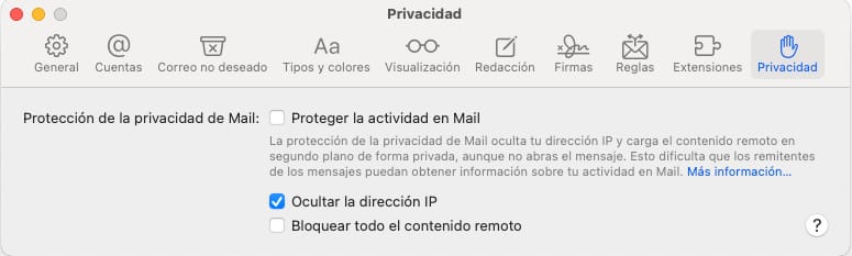 No protección
