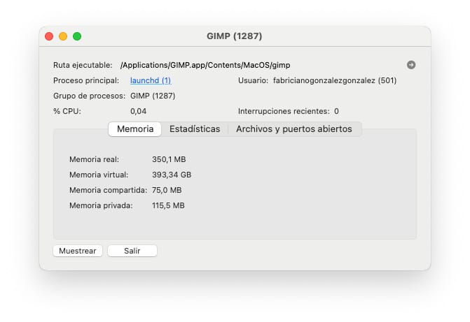 Salir de una aplicación