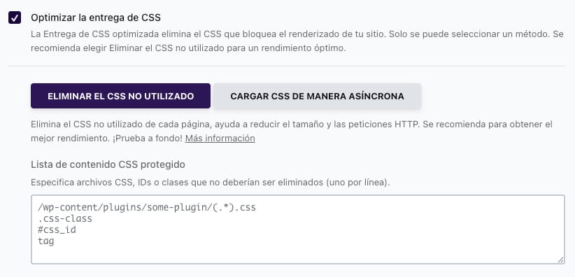 Eliminar el CSS no utilizado