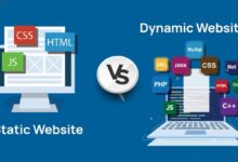Comparación de sitios web estáticos y dinámicos